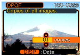 CASIO EX-P600 - To configure print settings for all images - 1