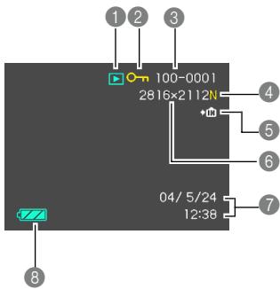 CASIO EX-P600 - PLAY mode - 1