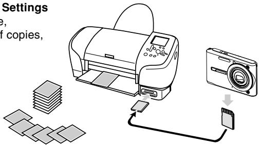 Settings , of copies, in