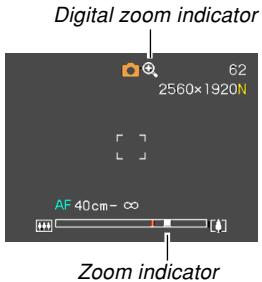 Digital zoom indicator 62 2560×1920N AF 40cm-∞ Zoom indicator