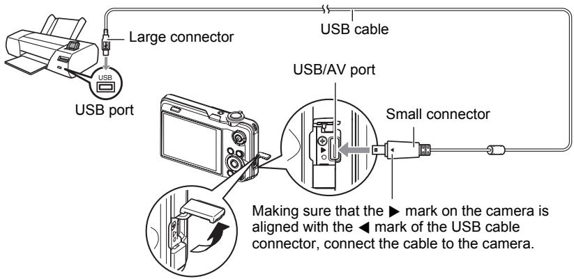 CASIO EXILIM EX-FC100 - ■ Connecting the Camera to a Printer - 1