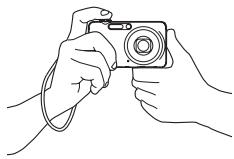 CASIO EXILIM EX-FC100 - Holding the Camera Correctly - 1