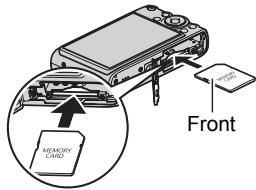 CASIO EXILIM EX-Z100 - Load a memory card. - 3