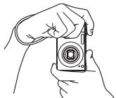 CASIO EXILIM EX-Z100 - Holding the Camera Correctly - 2