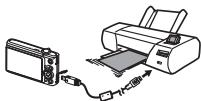 CASIO EXILIM EX-Z100 - Connecting Directly to a PictBridge Compatible Printer - 1