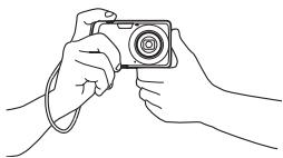 CASIO EXILIM EX-Z2 - Holding the Camera Correctly - 1