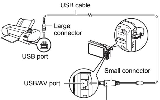 CASIO EXILIM EX-Z20 - ■ Connecting the Camera to a Printer - 1