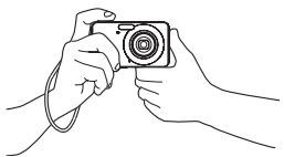 CASIO EXILIM EX-Z20 - Holding the Camera Correctly - 1
