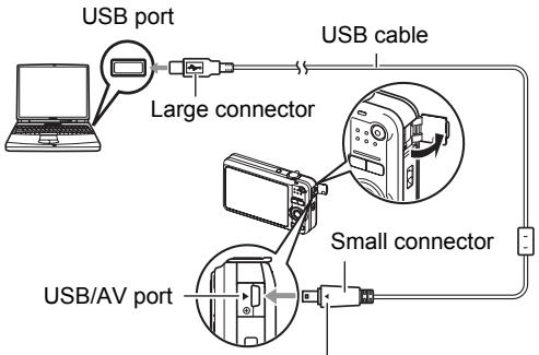 CASIO EXILIM EX-Z20 - ■ To connect the camera to your computer and save files - 1