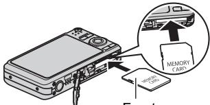 CASIO EXILIM EX-Z20 - Load a memory card. - 3