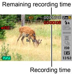 CASIO EXILIM EX-Z200 - Press [●] again to stop recording. - 1