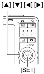 CASIO EXILIM EX-Z22 - In the REC mode, press [SET]. - 1