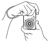 CASIO EXILIM EX-Z22 - Holding the Camera Correctly - 2