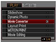 CASIO EXILIM EX-Z2200 - Step 4: Converting a Dynamic Photo Still Image to a Movie (Movie Converter). - 2