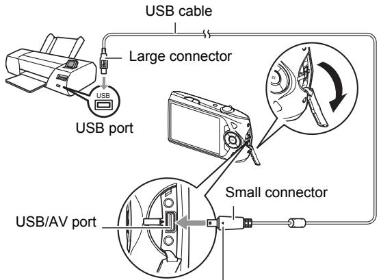 CASIO EXILIM EX-Z2200 - Connecting the Camera to a Printer - 1