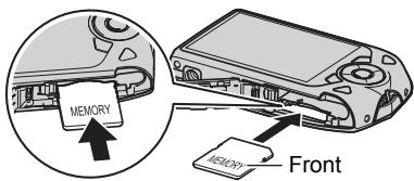 CASIO EXILIM EX-Z2200 - Load a memory card. - 1