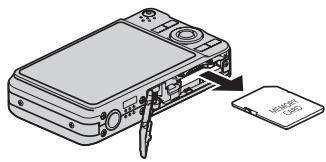 CASIO EXILIM EX-Z25 - To replace the memory card - 1