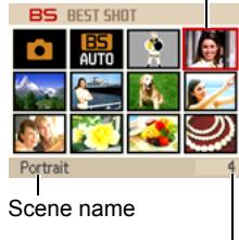 CASIO EXILIM EX-Z25 - Use [▲], [▼], [▲], and [▶] to move the boundary to the scene you want to select. - 2