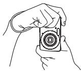 CASIO EXILIM EX-Z25 - Holding the Camera Correctly - 2