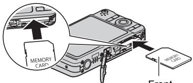 CASIO EXILIM EX-Z25 - Load a memory card. - 1