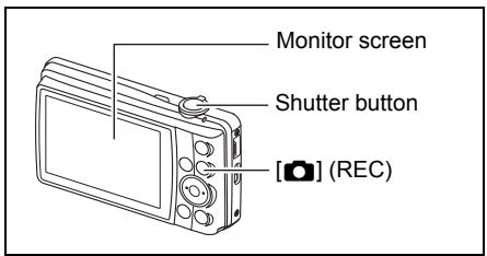 CASIO EXILIM EX-Z280 - Press [☐] (REC) to turn on the camera. - 2