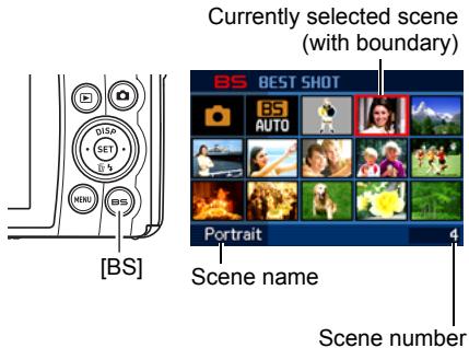 CASIO EXILIM EX-Z280 - Use [▲], [▼], [◀], and [▶] to move the boundary to the scene you want to select. - 1