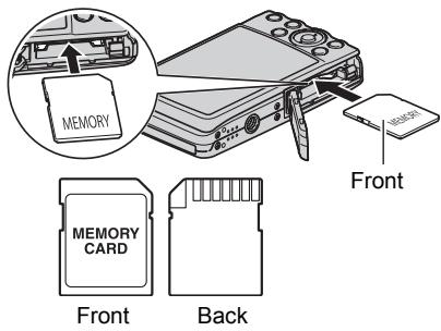 CASIO EXILIM EX-Z280 - Load a memory card. - 1