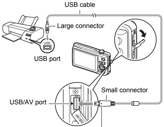 CASIO EXILIM EX-Z280 - ■ Connecting the Camera to a Printer - 1