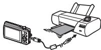 CASIO EXILIM EX-Z280 - Connecting Directly to a PictBridge Compatible Printer - 1