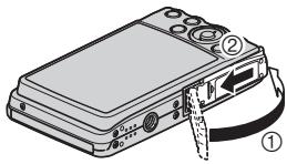 CASIO EXILIM EX-Z280 - Close the battery cover. - 1