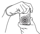 CASIO EXILIM EX-Z29 - Holding the Camera Correctly - 2