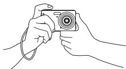 CASIO EXILIM EX-Z29 - Holding the Camera Correctly - 1