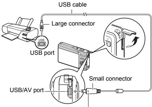 CASIO EXILIM EX-Z29 - Connecting the Camera to a Printer - 1