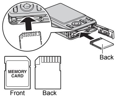 CASIO EXILIM EX-Z29 - Load a memory card. - 1