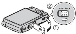 CASIO EXILIM EX-Z300 - Close the battery cover. - 1