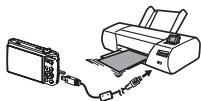 CASIO EXILIM EX-Z300 - Connecting Directly to a PictBridge Compatible Printer - 1