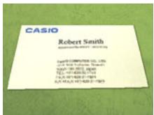 CASIO EXILIM EX-Z300 - Shooting Images of Business Cards and Documents - 1