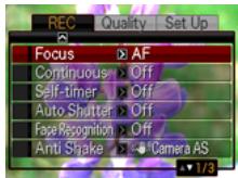 CASIO EXILIM EX-Z300 - ■ Example Menu Screen Operation - 1