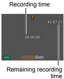 CASIO EXILIM EX-Z300 - Press the shutter button again to stop audio recording. - 1