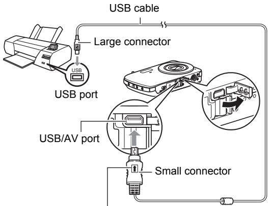 CASIO EXILIM EX-Z33 - ■ Connecting the Camera to a Printer - 1