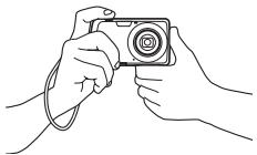 CASIO EXILIM EX-Z33 - Holding the Camera Correctly - 1