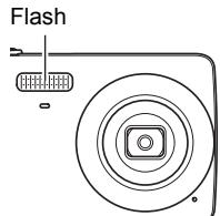 CASIO EXILIM EX-Z33 - In the REC mode, press [▼] (☐) to select the flash setting you want. - 2