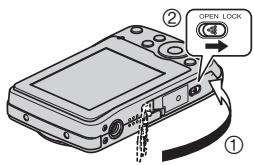 CASIO EXILIM EX-Z33 - Close the battery cover. - 1
