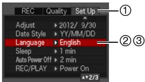 CASIO EXILIM EX-Z330 - ■ Specify the display language you want. - 1