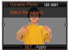 CASIO EXILIM EX-Z330 - After creation of the Dynamic Photo image is complete, the finished image with the moving subject will appear on the monitor screen. - 1