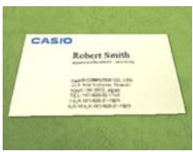 CASIO EXILIM EX-Z330 - Shooting Images of Business Cards and Documents - 1