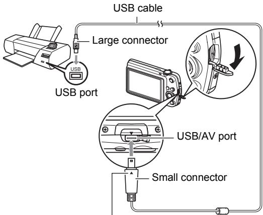 CASIO EXILIM EX-Z330 - ■ Connecting the Camera to a Printer - 1