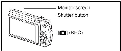 CASIO EXILIM EX-Z330 - Press [☐] (REC) to turn on the camera. - 2