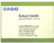 CASIO EXILIM EX-Z330 - Shooting Images of Business Cards and Documents - 2