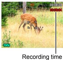 CASIO EXILIM EX-Z400 - Press [●] again to stop recording. - 2